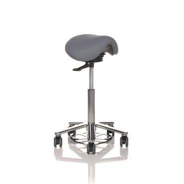 Futura Swing OP sadelstol med rörlig sits och fotreglage i konstläder